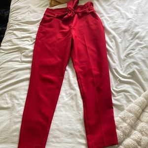 Red New York & Company straight leg pants